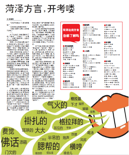 菏泽地方方言段子答题卷,看你能答对几题?