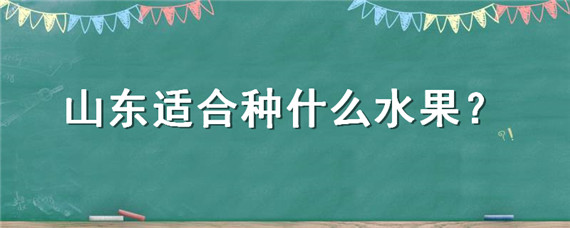 山东能种植哪些水果，有哪些水果适合山东种植